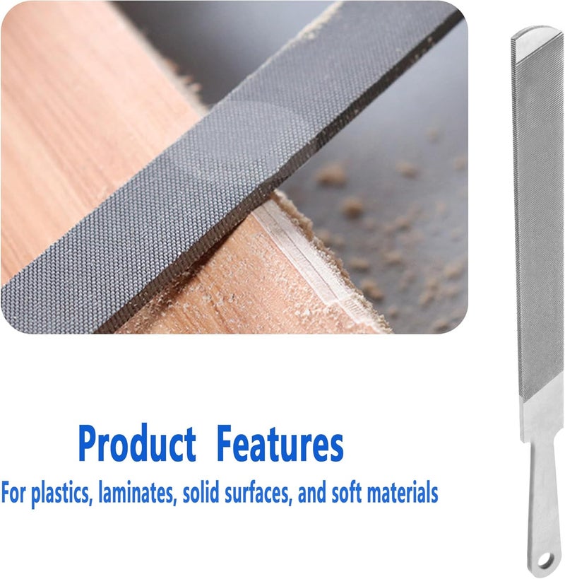 Cawla 8" Rectangular Double/Single Cut Handy File Fits for sharpen and smooth metal surfaces-laminate file(1 Pcs) - Image 2
